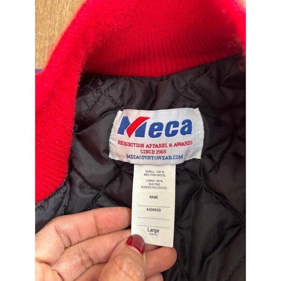 Vintage Men’s Mecca Varsity Jacket Red/Blue Size Large Wool - Picture 5 of 5